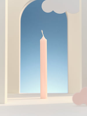 Dinner candle Ø2.2cm H20cm 7 Hrs Pastel Pink