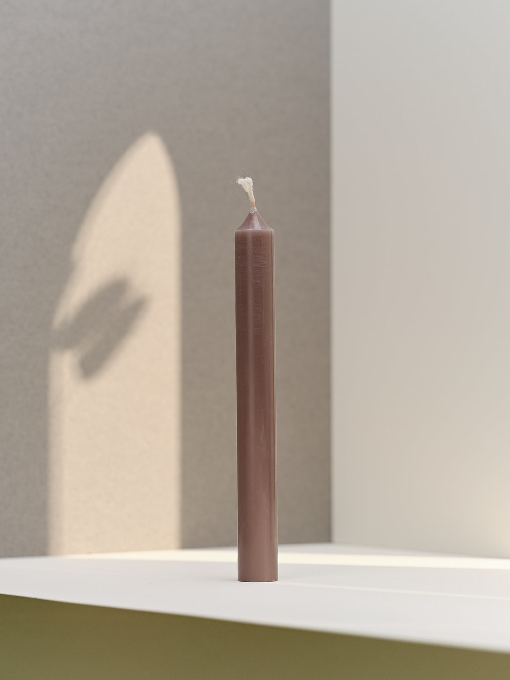 Dinner candle Ø2.2cm H20cm 7 Hrs Moka Chic