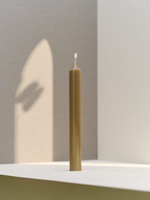 Dinner candle Ø2.2cm H20cm 7 Hrs Bronze Chic