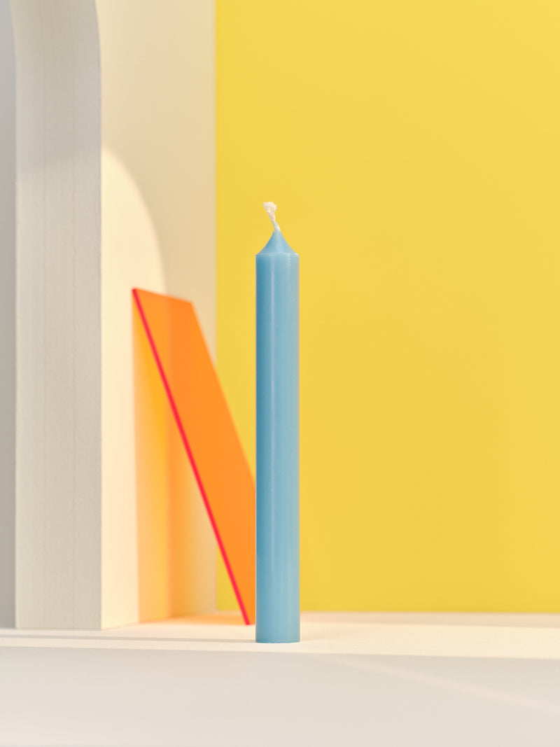 Dinner candle Ø2.2cm H20cm 7 Hrs Blue Pop