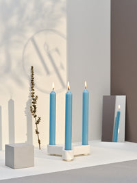 Dinner candle Ø2.2cm H20cm 7 Hrs Blue Pop