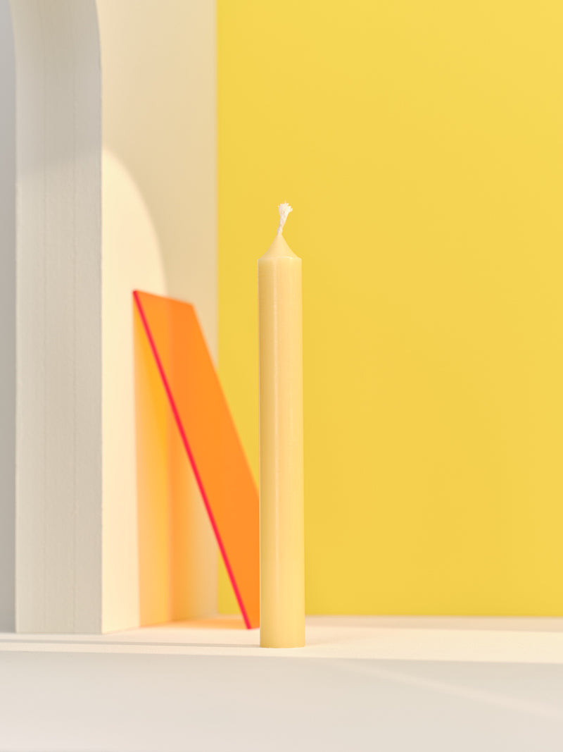 Dinner candle Ø2.2cm H20cm 7 Hrs Yellow Pop
