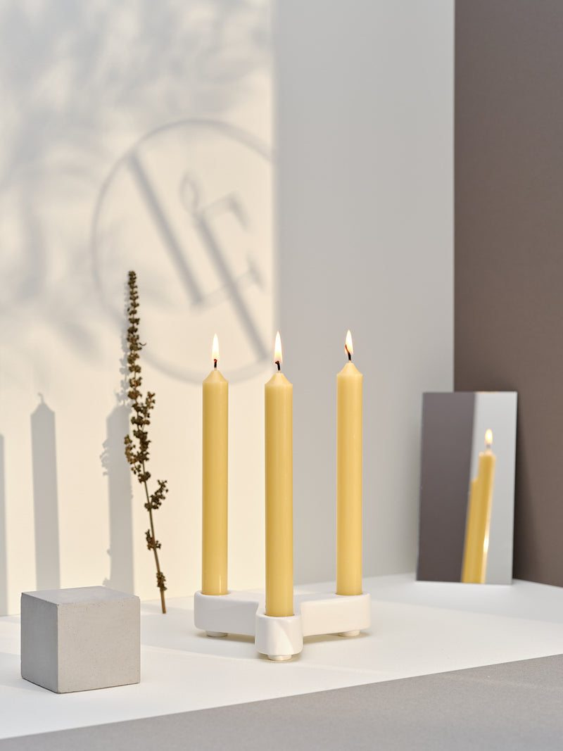 Dinner candle Ø2.2cm H20cm 7 Hrs Yellow Pop
