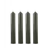 Dinner candle Ø2.2cm H20cm 7 Hrs Slate Board Dark Grey
