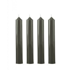 Dinner candle Ø2.2cm H20cm 7 Hrs Slate Board Dark Grey