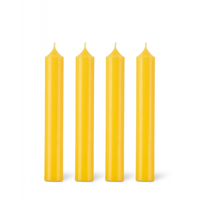 Dinner candle Ø2.2cm H20cm 7 Hrs Sunflower Yellow