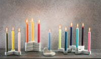 Dinner candle Ø2.2cm H20cm 7 Hrs Black