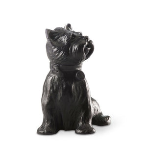 "Chester' Dog Candle Black