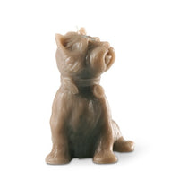 "Chester' Dog Candle Taupe