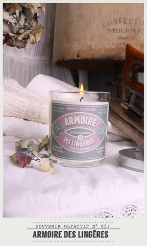 Scented Candle in Glass with Galvanised Lid 'Fresh Laundry'