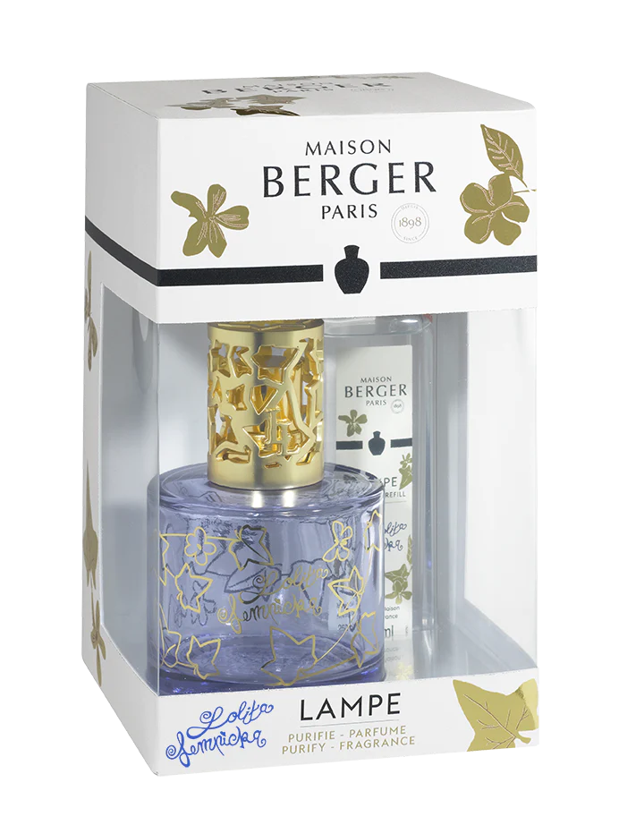 Lolita Lempicka Home Fragrance Lamp Gift Set in Blue Glass