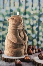 Embossed Marmot Candle