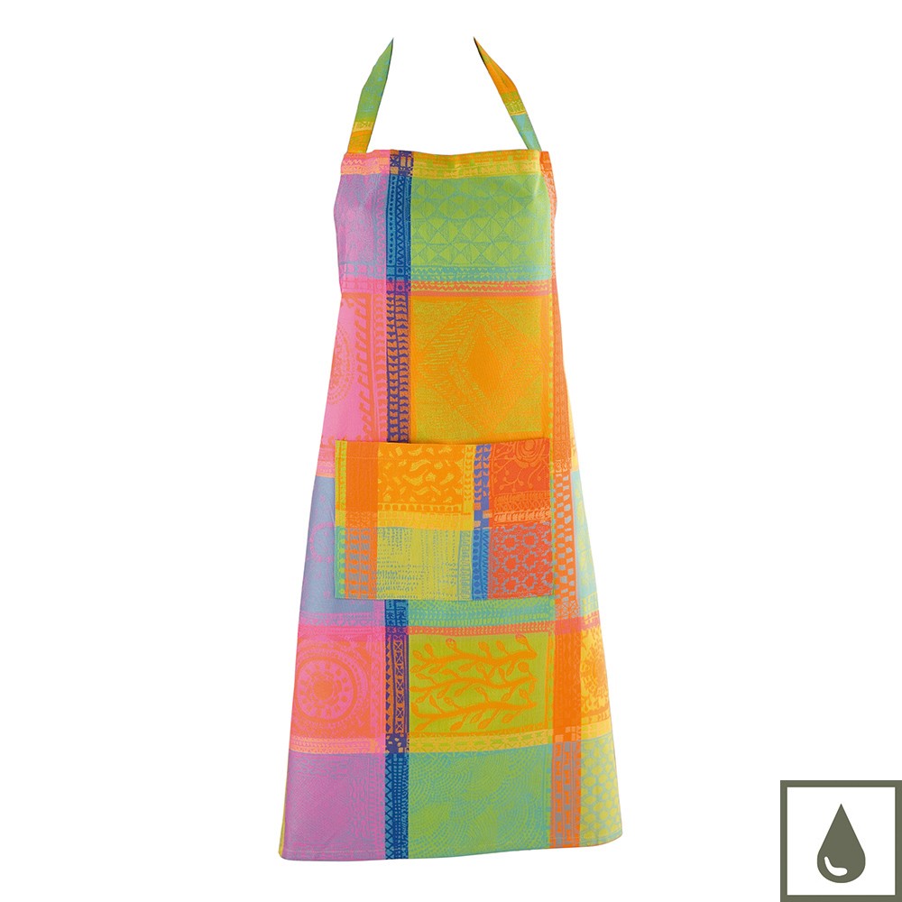 Set 1 Tea Towel + 1 Apron Mille Wax Creole Cotton