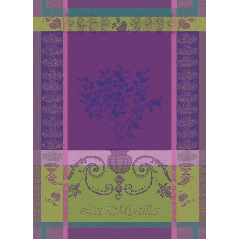 Tea Towel MYRTILLES VIOLET