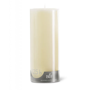 Pillar candle D.8cm H.20cm 125HRS Ivory