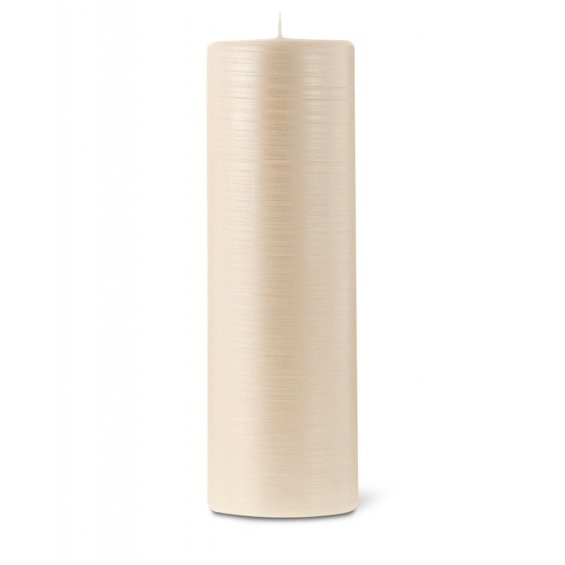 Pillar candle D.8cm H.25cm 40HRS Pearl