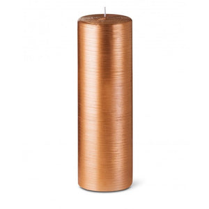 Pillar candle D.8cm H.25cm 40HRS Copper