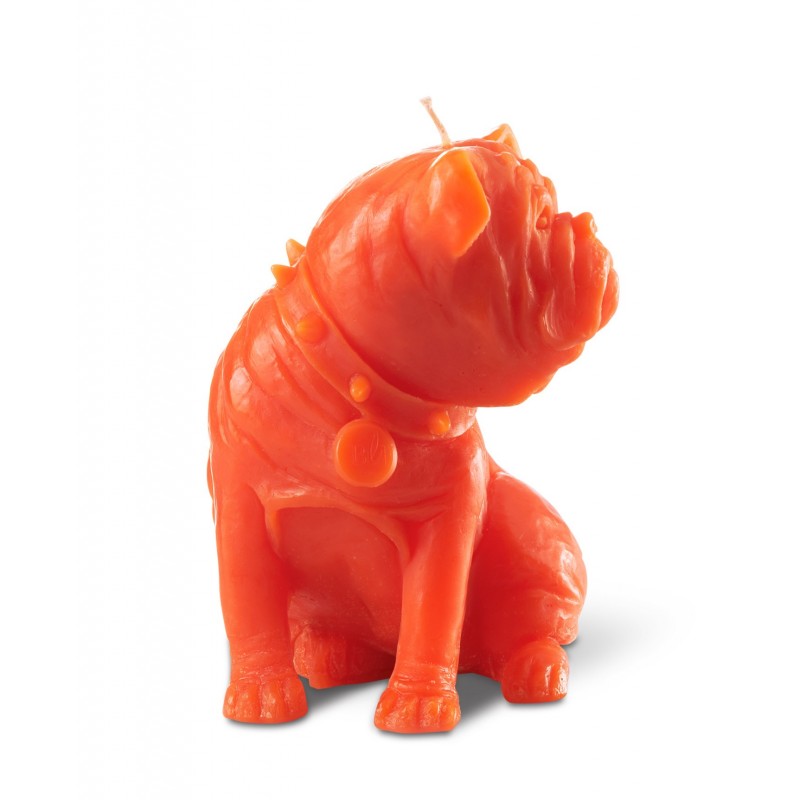 "SAM" Dog Candle Coral
