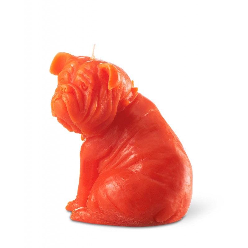 "SAM" Dog Candle Coral