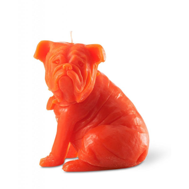 "SAM" Dog Candle Coral