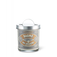 Scented Candle in Glass with Galvanised Lid 'Saddlers Balm'