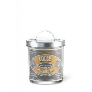 Scented Candle in Glass with Galvanised Lid 'School Paper glue'