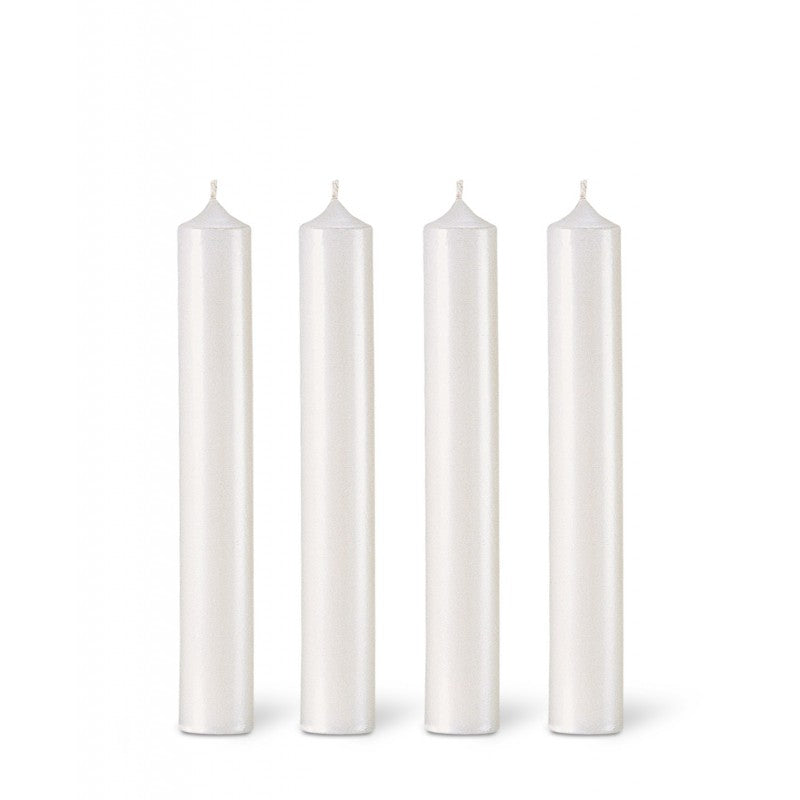 Dinner candle Ø2.2cm H20cm 7 Hrs Pearl