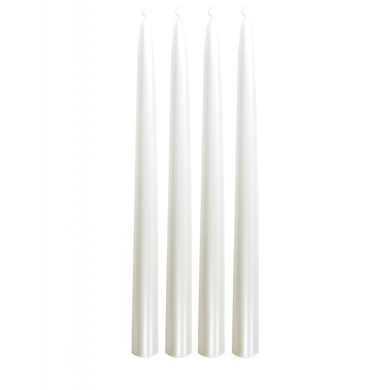 Taper Candle  Ø2.2cm H29cm 8 Hrs Pearl White